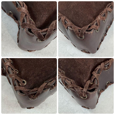 バッグ DOLCE&GABBANA suede shoulder bag Y2K Dolce & Gabbana Suede Shoulder Bag Dark Brown Woven Leather