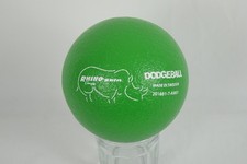 Champion Sports Rhino Skin Green Dodgeball 6 Foam PE Gym Ball Tear Resistant
