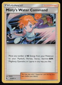 Misty's Water Command 63/68 Hidden Fates Holo Rare