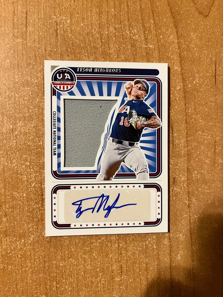 2024 Stars & Stripes - Tyson Neighbors - Silhouettes Auto Jumbo Relic /199 - Image 3 of 4