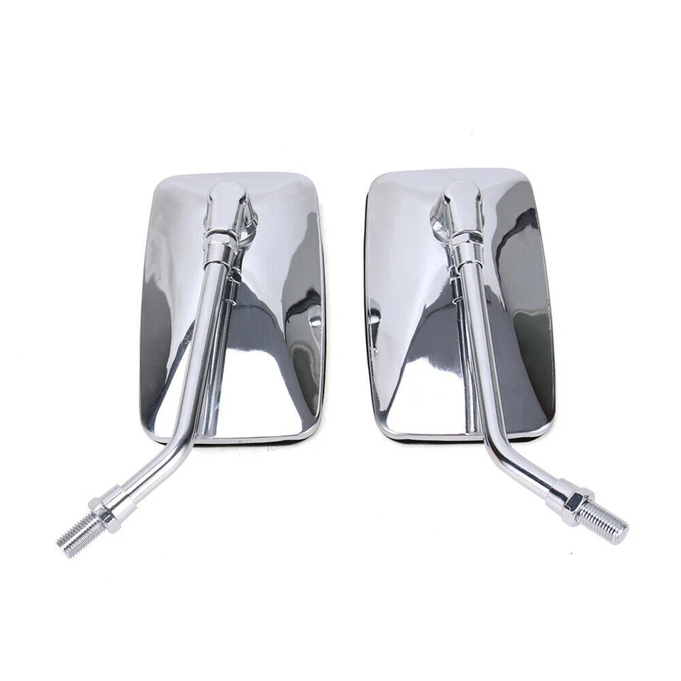 Espejos retrovisores cromados rectangulares para moto Yamaha V Star 1300 950 650 1100 Foto 4 de 4