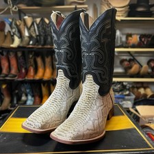 White Python Snake Skin Boots. Men s Western ...