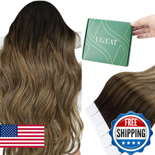 Ugeat Tape in Hair Extensions Balayage Invisible Tape in Hair Extensions Human H