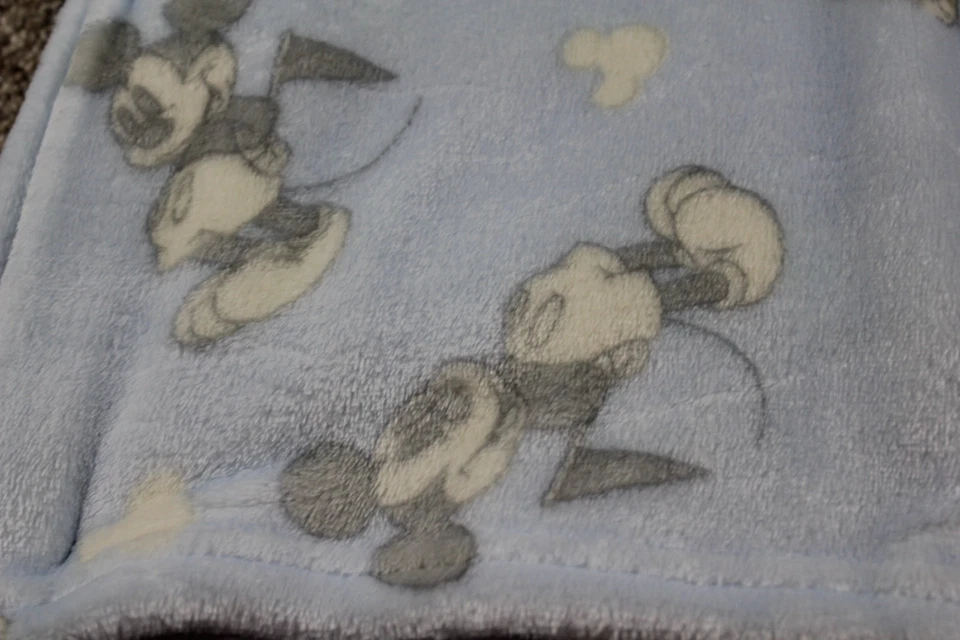 Disney Baby Mickey Mouse Fleece Blanket Blue Flag Infant Boys Soft NWT - Image 3 of 4