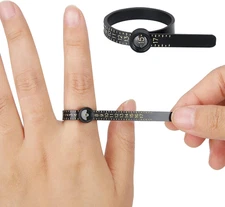 Upgraded Ring Sizer Measuring Set Reusable Finger Size Gauge Measure Tool Jewelr
