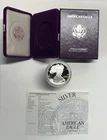 1994-P American Silver Eagle Proof 1 Troy oz .999 Fine Silver Coin in box w/COA