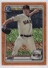 2020 Bowman Chrome Prospects Orange Shimmer Refractor 10/25 Seth Corry 0jv5