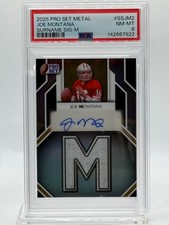 2025 Leaf Pro Set Metal Surname "M" JOE MONTANA (AUTO - #'d / 25) 49ers