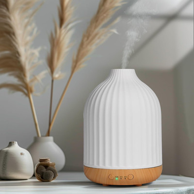 Ultraschall Aroma Diffuser 250 ml Duftdiffusor Luftbefeuchter Weiß