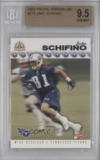 2002 Pacific Adrenaline Jake Schifino #278 BGS 9.5 GEM MINT Rookie RC