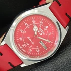 VINTAGE SEIKO 5 AUTOMATIC 6309A REFURBISHED JAPAN MENS RED DIAL WATCH a442228-1