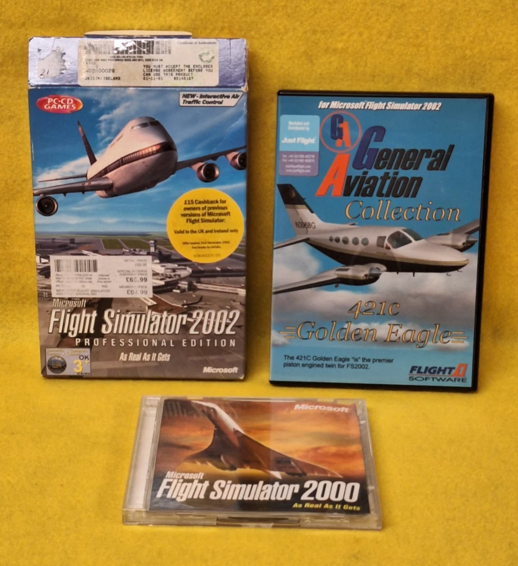 Microsoft Flight Video Games Simulation 2002 for sale | eBay