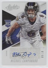 2014 Panini Absolute Rookie Auto Spectrum Platinum 5/10 Michael Campanaro 7ba