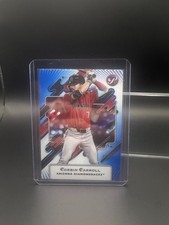 2025 Topps Pristine Corbin Carroll Jersey Relic Patch Auto Blue On Card 73 /75