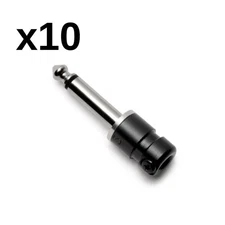 10 Pack - Squareplug SPS5BK Short Body TS Plug, Black