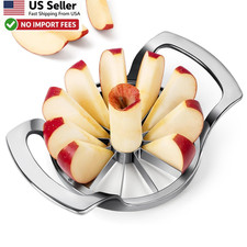 4.72in Apple Slicer 12-Blade Stainless Steel Extra Large Corer Cutter FROM USA