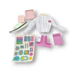 1987 Mattel Vintage Barbie Nurse Whitney Accessories Stickers Hat Shirt Book Cli