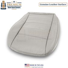2005-2008 For Dodge Magnum Genuine Leather Driver Bottom Seat Cover Lt Graystone