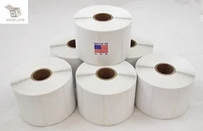 80 Rolls Perforated 2.25x1.25 Direct Thermal Shipping Labels - 1000 Per Roll