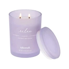 Allswell Relax (Lavender + Jasmine + Chamomile) Scented 2-Wick 15-Ounce Candle