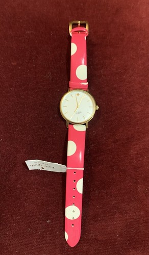 Kate Spade Women’s Pink Polka Dot Metro Strap Wach - Picture 7 of 10