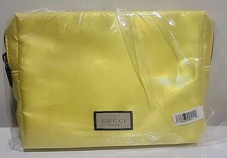 ?》?AUTHENTIQUE Gucci Flora magnifique orchidée jaune scintillant sac à main pochette
