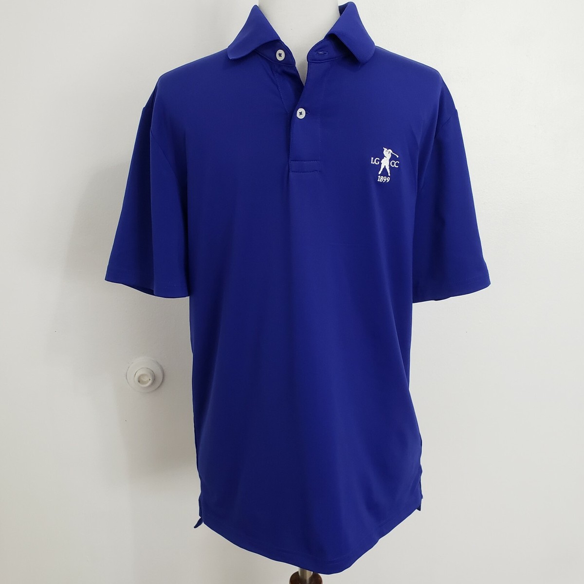 Polo Ralph Lauren RLX Boys L 14-16 Dark Blue Golf Polo S/S