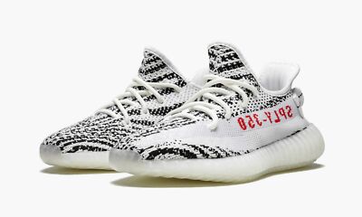 NEW Adidas Yeezy Boost 350 V2 Zebra White Black CP9654 Men's Sz 9