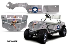 Cart Graphics Kit Decal Sticker For Yamaha Golf Cart 1995-2006 TBomber S