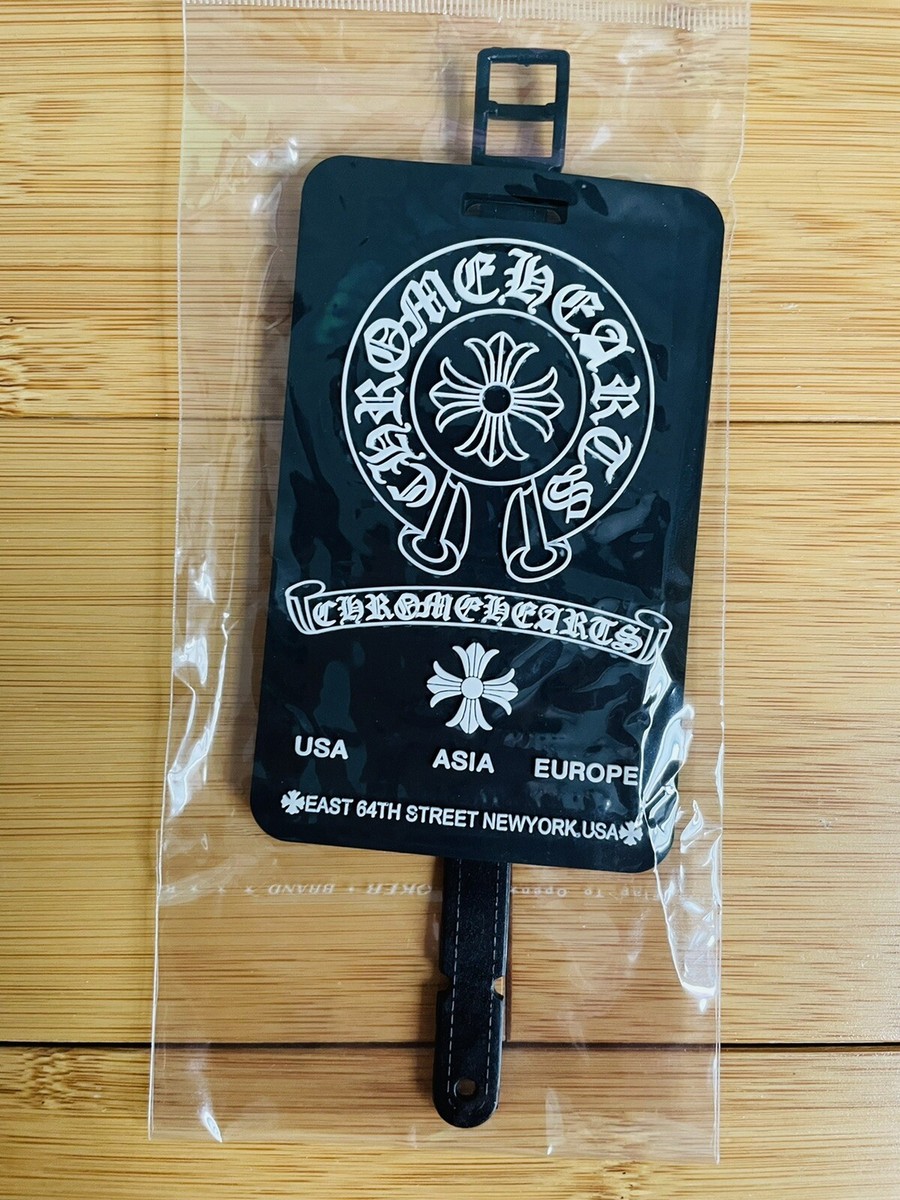 Chrome Hearts Black Classic Logo Trip Travel ID Card Holder