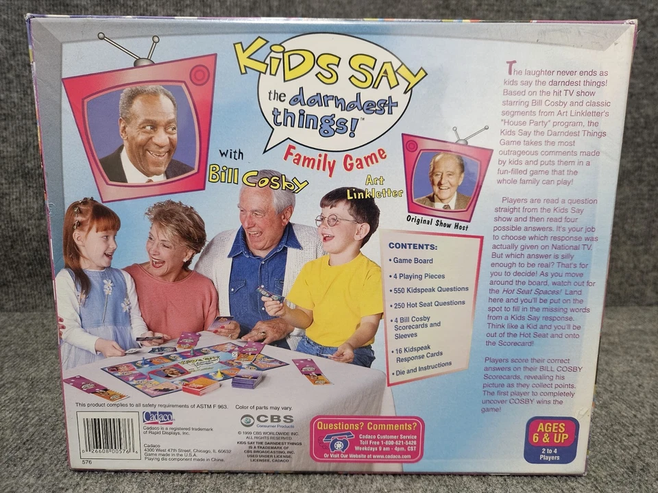 Vintage 1999 Cadaco KIDS SAY THE DARNDEST THINGS Family Game - Image 2 of 3