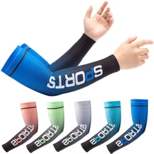 Cooling Arm Sleeves 1-3 Pairs - UV Sun Protection for Men & Women,Outdoor Sports