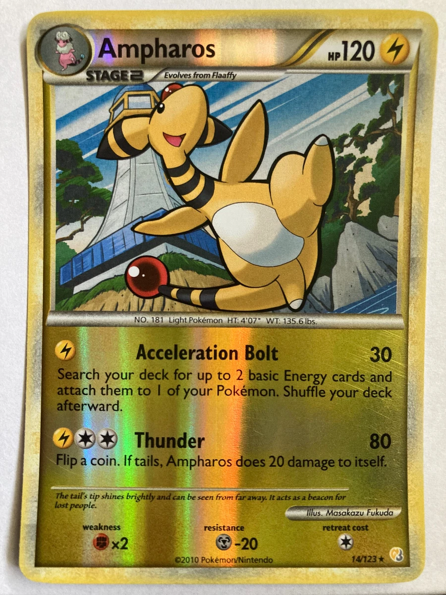 Ampharos 14123 Heart Gold Soul Silver - Reverse Holo - Pokemon - LP | eBay