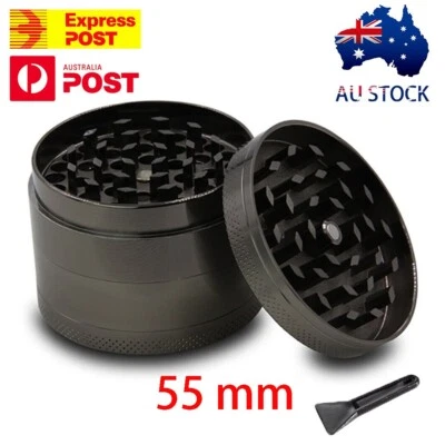 55mm DIA 4 Layer Metal Zinc Alloy Herb Tobacco Grinder Hand Muller Smoke Crusher - image 1 of 4