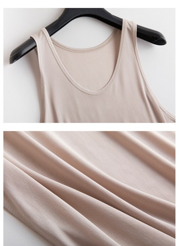 New Men's Silk Camisole Blouse Mulberry Silk Tank Tops Cami Top Vest KT3S37 - Picture 8 of 17