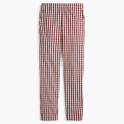 J.Crew Martie Black & White Gingham Checkered Crop Pants Size 2
