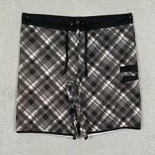 Y2K Tony Hawk Men's Plaid Board Shorts Size L