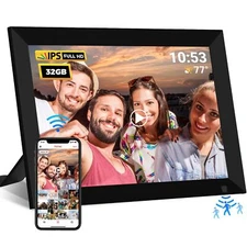 Frameo WiFi Digital Picture Frame, 10.1 inch Smart Digital Photo Fr... Fast Ship