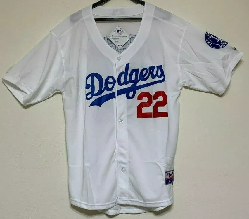 Los Angeles Dodgers kershaw 22 baseball white jersey clearance XS-3XL SIZE  RANGE