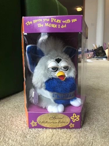 NEW, 1999 FACTORY SEALED, MILLENNIUM FURBY **RARE, LOW NUMBER 1307 OF 50,000**!
