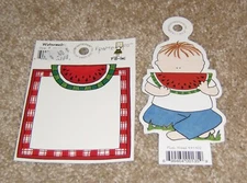 My Mind's Eye Friend Diecut (2)......Boy Picnic Friend w/Fill In Journal Card