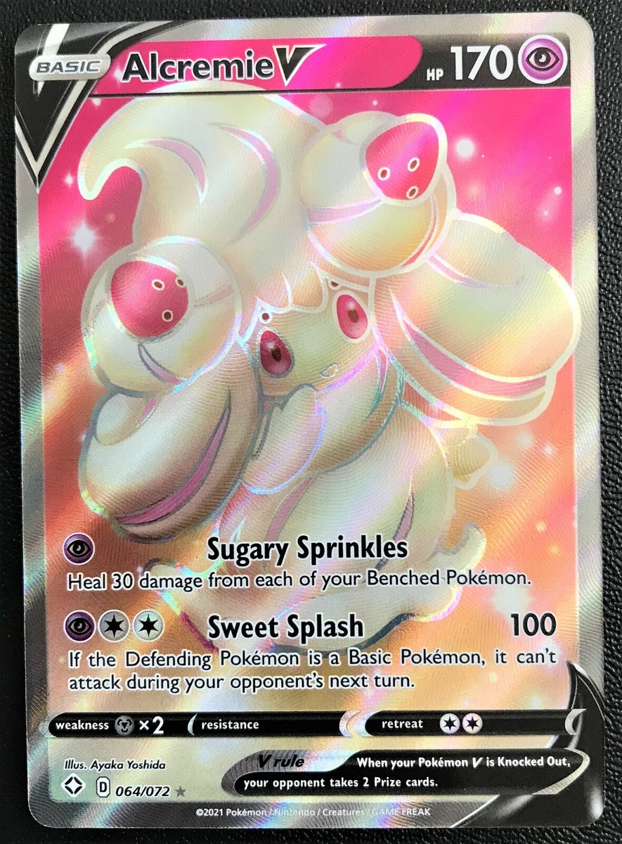 Pokemon Card TCG Alcremie V 064/072 Ultra Rare Shining Fates
