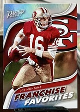 2023 Panini Prestige Football #FF-7 Joe Montana Franchise Favorites 49ers