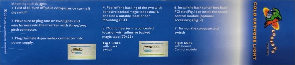 CLK12WT2 12 Inch Dual White Cold Cathode Fluorescent Lamp Kit - CLEARANCE PRICE - Image 3 of 4