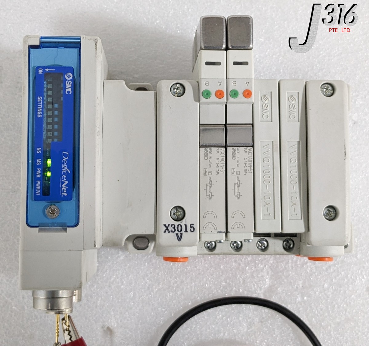 34779 SMC 4-SLOT PNEU MANF, 4060-00880 W/ SI UNIT EX260-SDN3