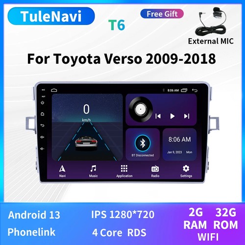 Per Toyota Verso 2009-2018 Autoradio GPS Navigatore Lettore Carplay Multimedia Auto DSP - Foto 8 di 32
