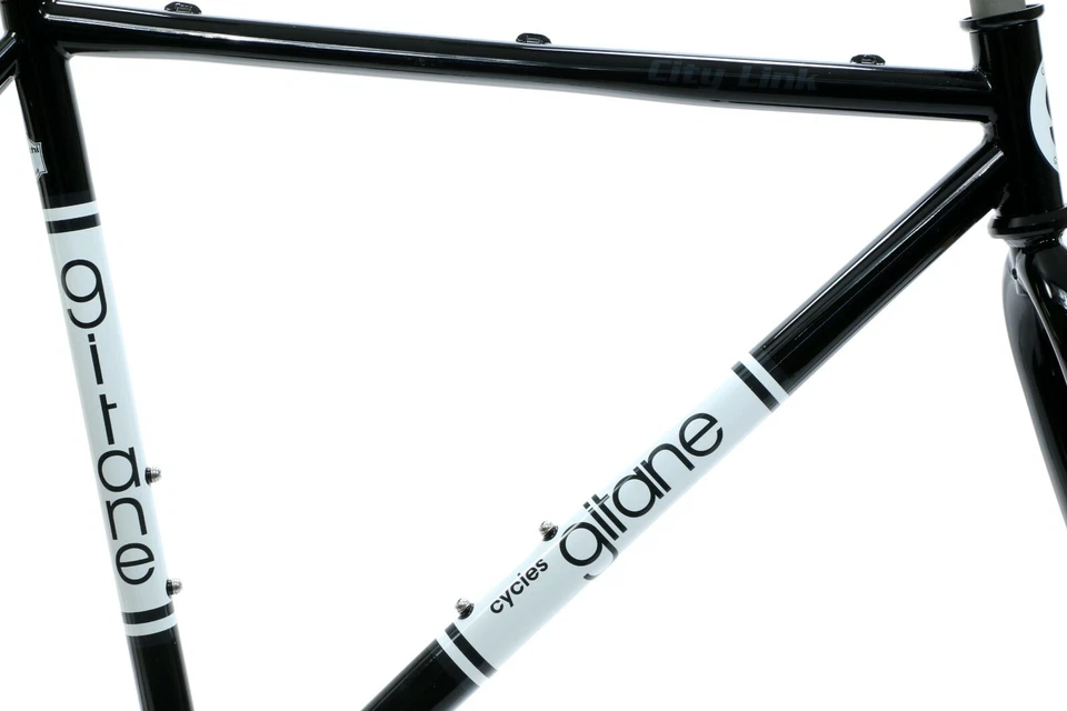 Cuadro Gitane City Link/Bianchi San Jose 49 cm negro/blanco cuadro de una sola velocidad NUEVO Foto 3 de 4