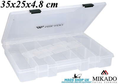 MIKADO BIG PLASTIC TACKLE BOX 35 x 25 x 4,8 CM, HECHT
