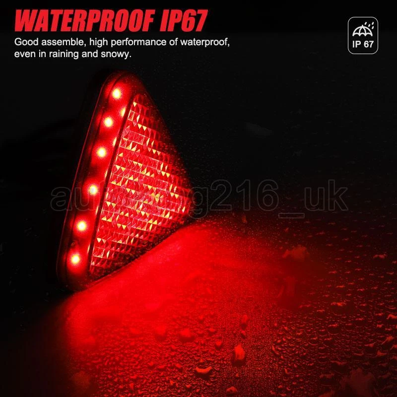 12V F1 Style 21 LED Rear Brake Lamp Strobe Flashing Tail Stop Light Universal UK - Image 3 of 4