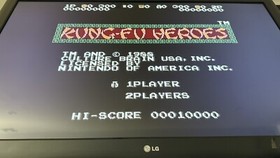 Kung Fu Heroes (Nintendo Entertainment System, 1989) NES Cartridge with Manual